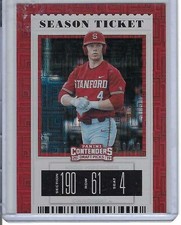 🔥Nico Hoerner 🔥 (10/10) ROOKIE 2019 Contenders Draft Picks Red Pandora🔥SSP