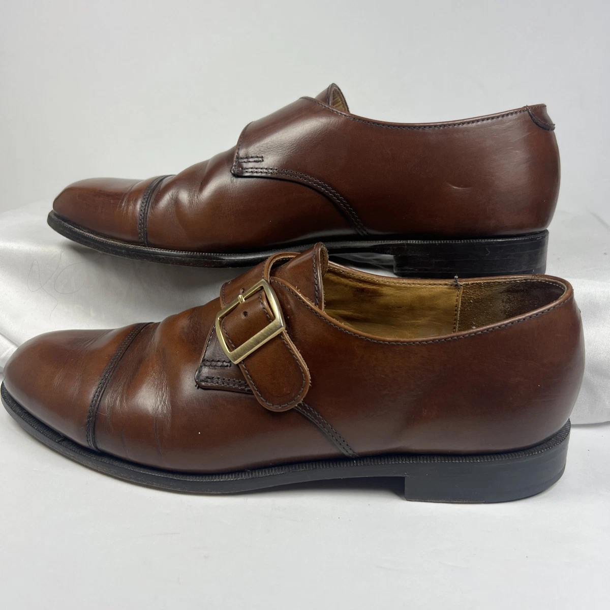 Monk Strap Dress Shoes for Men with Upper Leather for sale 