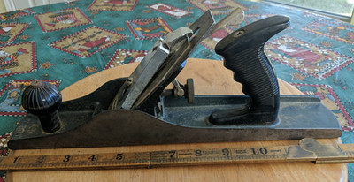 Powr-Kraft #5 Jack Plane 14'' USA made, Montgomery Ward MW Vtg tool woodwork user