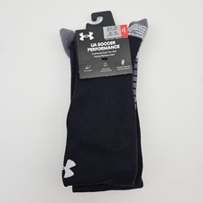 Under Armour UA Soccer Performance Over The Calf Cushioned Socks Adults Size L