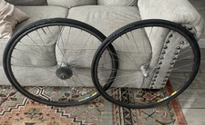 White Industries Titanium Mavic wheelset pair 700c rim brake QR Shimano freehub