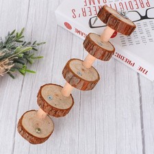 Parrot Foraging Stand Reptile Wood Bridge Hamster Ladder Platform