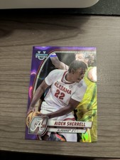 2024-25 Bowman University Chrome - Aiden Sherrell #3 Purple Lava Refractor (RC)