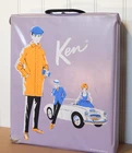 Vintage 1962 Mattel Ken Doll Lavender Vinyl Single Size Carrying Case