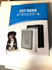 CEESC Small Pet Door with Soft Transparent Flap 7x11" opening