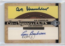 2006 Co-Signers Cuts Dual Cut Signatures Happy Chandler Lou Boudreau Auto s1i