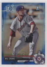 2017 Bowman Draft Chrome Blue Refractor 125/150 Wil Crowe #BDC-165 s3g