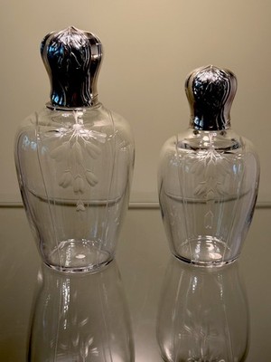 Christofle Gallia Baccarat Kristall Flakons Belle Époque Jugendstil Paris 1908