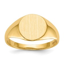 10k Yellow Gold 9.5x10.5mm Open Back Signet R...