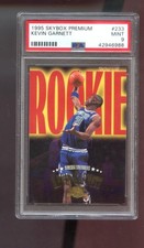 1995-96 Skybox Premium #233 Kevin Garnett ROOKIE RC PSA 9 Graded Card NBA 95-96. rookie card picture
