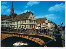 France Postcard Strasbourg Crow Bridge & Historical Museum