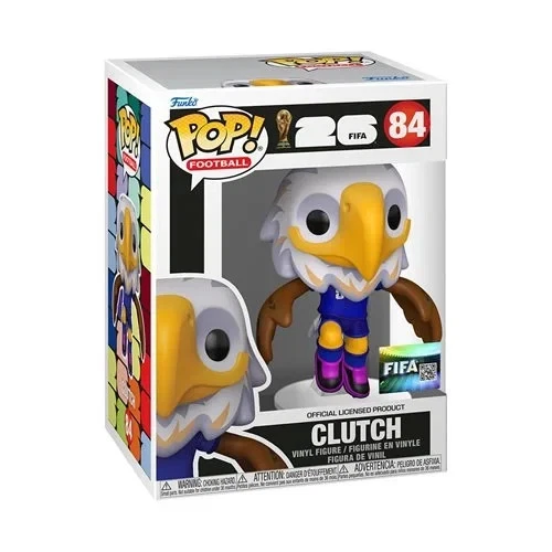 Funko POP 2026 FIFA World Cup USA Mascot Clutch Bald Eagle Figure 84 + Protector