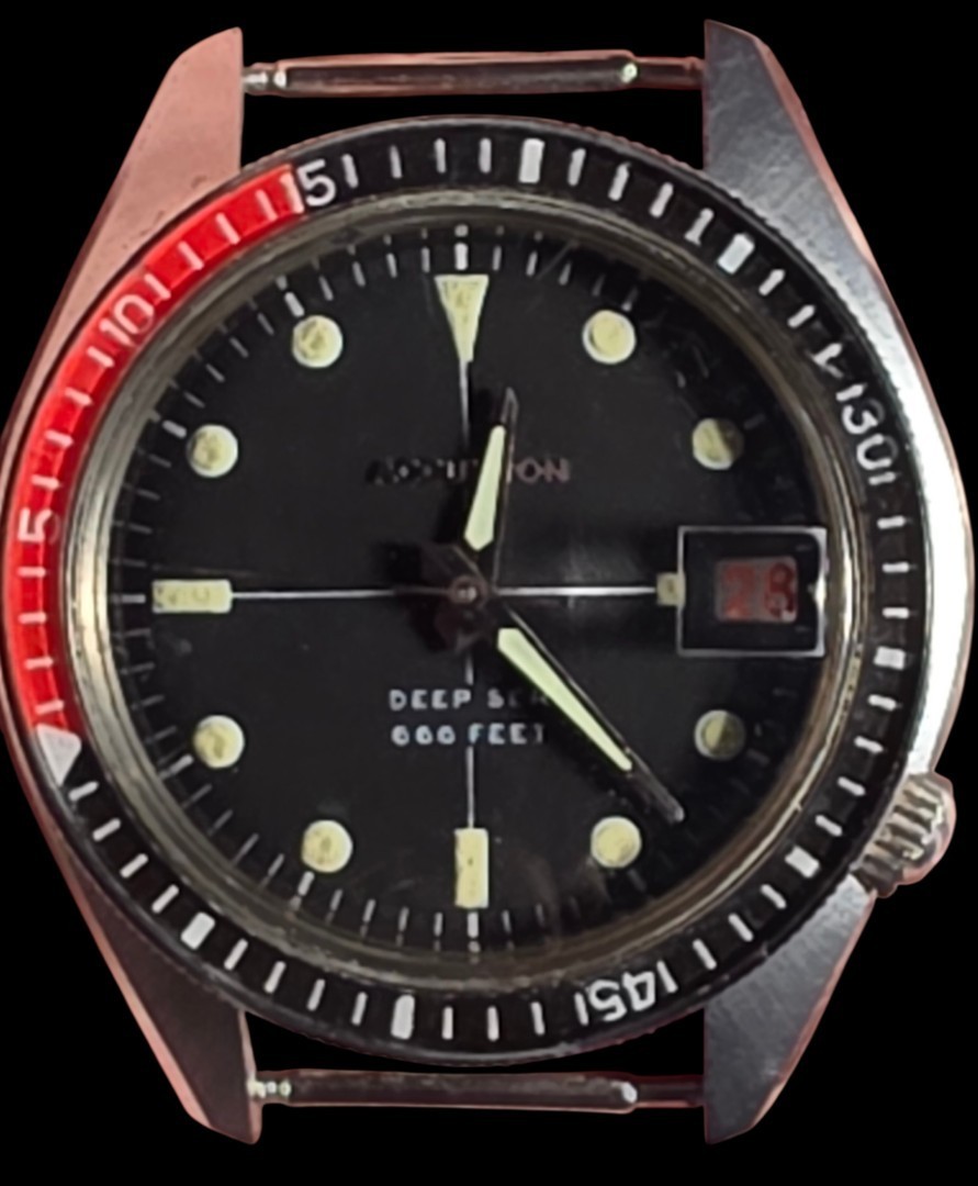 Original Vintage BULOVA ACCUTRON DEEP SEA 666 FEET DEVIL DIVER Men's Dive Watch