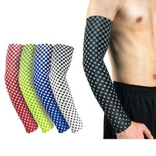 2 PCS Arm Sleeve Sports Basketball Running UV Sun Protection Protective Gear