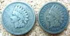 1859 & 1863 Indian Head Penny Lot (2 Coins) - Civil War Era - Good Condition