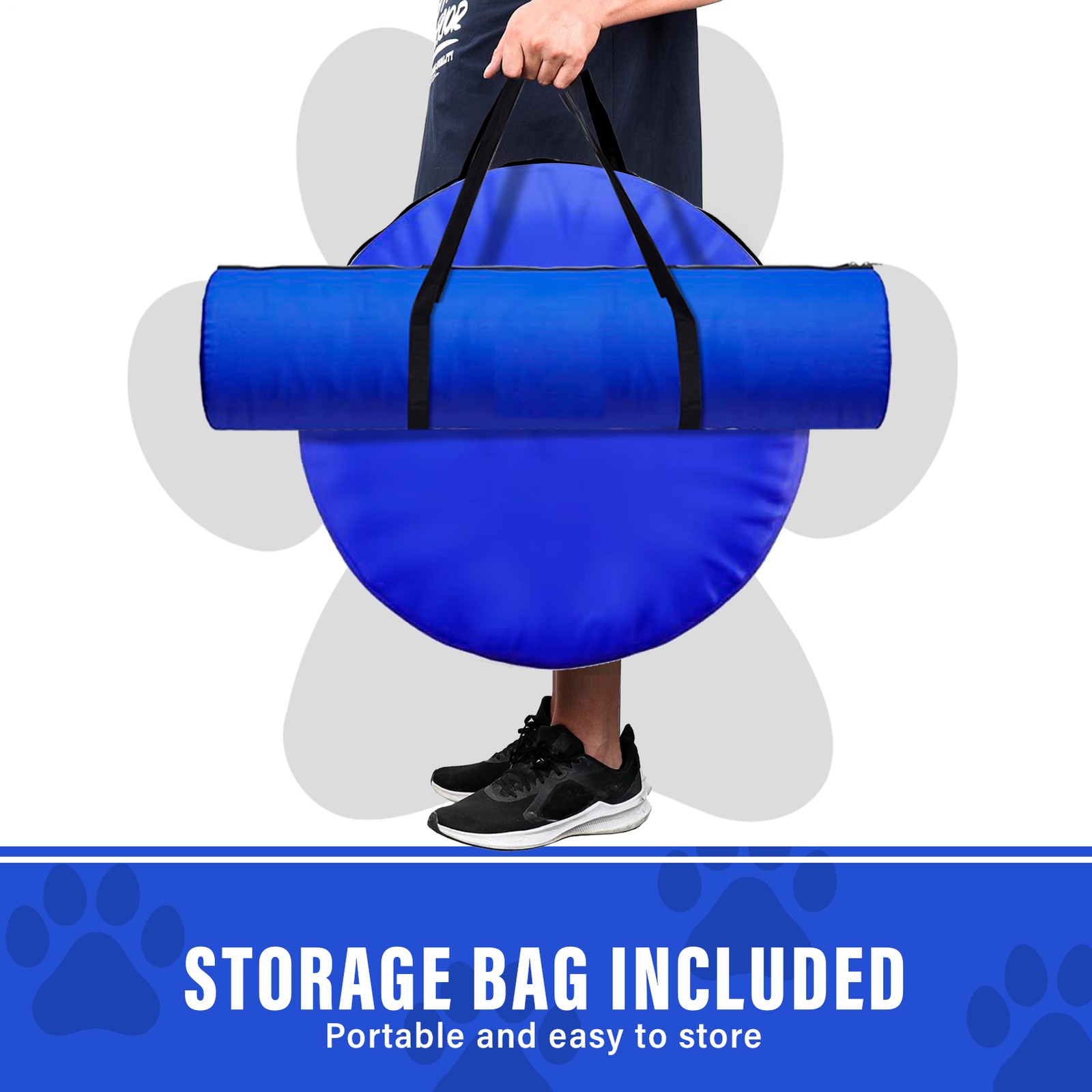 Dog Agility Training Kit Pet Obstacle Course Equipment Backyard 7pcs Set