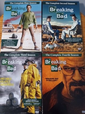 Breaking Bad Seasons 1-4 DVD Set - Bryan Cranston Aaron Paul - AMC