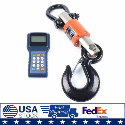 Wireless Digital Electronic Hanging Crane Scale Remote Control Crane Scale New
