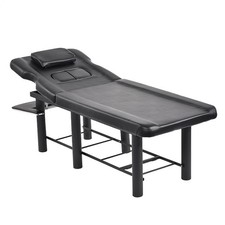 Black Heavy Duty Massage Table Adjustable Facial Bed Salon Spa And Beauty Bed