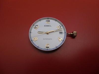 100% EBEL 080 Lemania 8810 2 Barrels 25 JEWEL AUTOMATIC MOVEMENT 1911 DIAL HAND