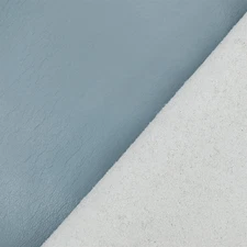Pale Blue Famous Maker Solid Recycled Leather and Polyurethane Blend Fabric