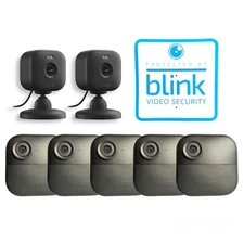 Blink Outdoor 4 4th Gen 7 Camera Whole Home Security System with Blink Yard Sign