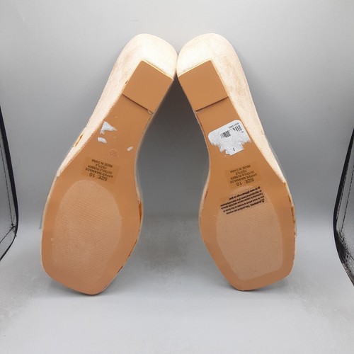 Olivia Miller Sky Wedge Sandals Women's 10M Beige Nude A81 - Picture 7 of 8