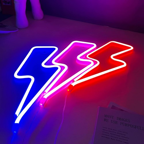 Lightning Neon Signs, USB Powered Led Lightning Bolt Light ,Lightning Neon Sign - Picture 2 of 29