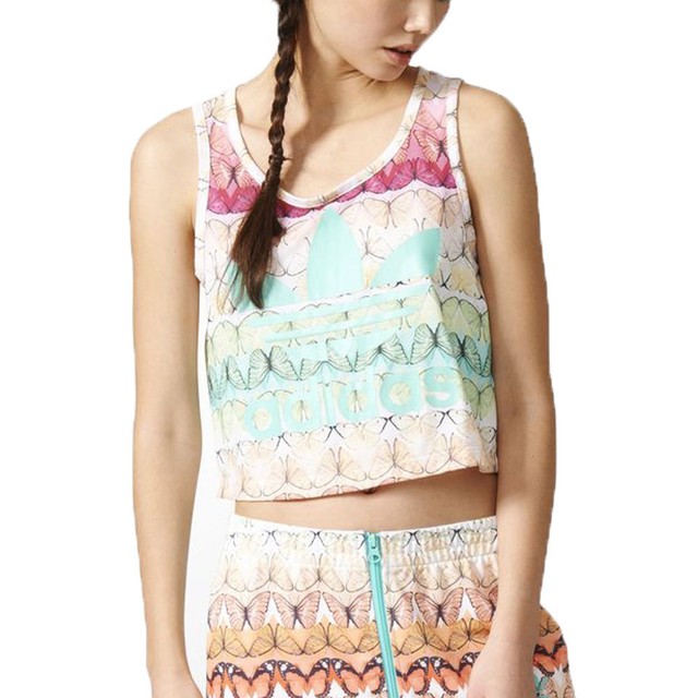 adidas loose crop tank top