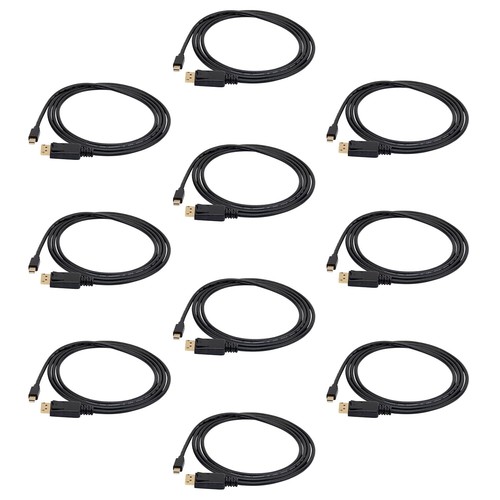 10 Pack 6.6ft Mini DisplayPort to DisplayPort 1.2 Cable - 4K UHD Connection - Bild 9 von 10