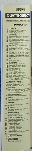 14052 QUATTRORUOTE nr 478 Agosto 1995 - Y10 / Nissan Maxima / Bravo Brava - Picture 2 of 2