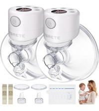 TSRETE S12 Wearable Breast Pump PINK 2 Pcs 21/24mm Hands-free NIB Sealed
