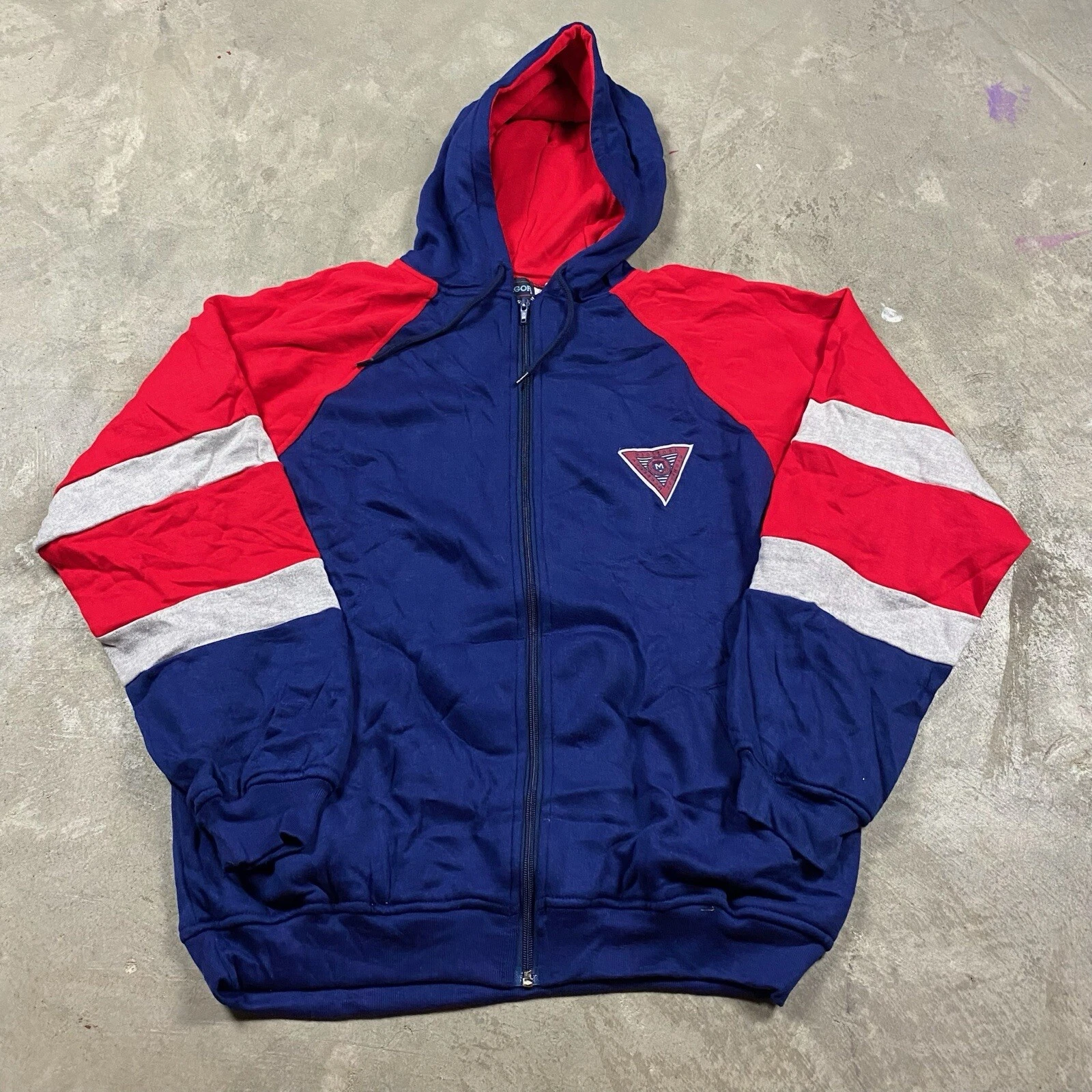 Vintage 80s McGregor Hoodie Thermal Lined Raglan Full Zip Men’s Large Colorblock
Opens in a new wind
