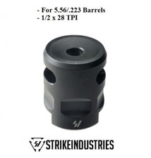 Strike Industries WarHog Comp Muzzle Brake Compact for 223/ 556/ 22LR 1/2x28 NEW