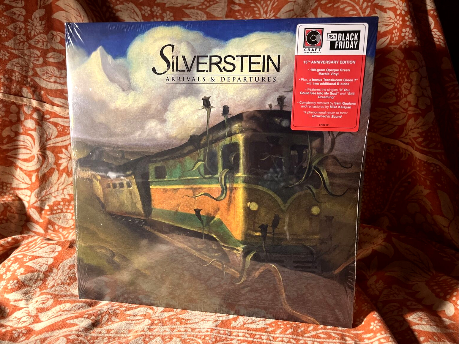 SEALED Silverstein Arrivals Departures GREEN vinyl RSD 7" broken wind 18 NEW