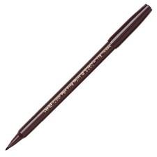 S360-118 Pentel Arts Color Pen Marker, Fine Point, Dark Brown Ink, Pack of 1