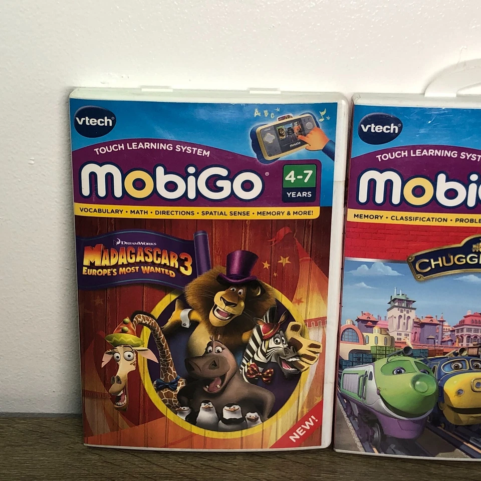Vtech Mobigo Games Disney Tangled Madagascar Chuggington Touch Learning System 3 - Image 2 of 4