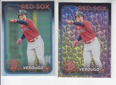 2 - 2024 Topps Series 1 ALEX VERDUGO Rainbow Foil + Easter Eggs SP Red Sox #97
