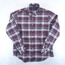 Ralph Lauren Shirt Mens Large Button Down Red Green Blue Plaid Long Sleeve