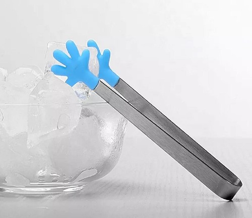 4-Pack 5" Silicone Mini Tongs – Hand-Shaped Sugar Cube Tongs for Kids & Kitchen - Picture 5 of 12