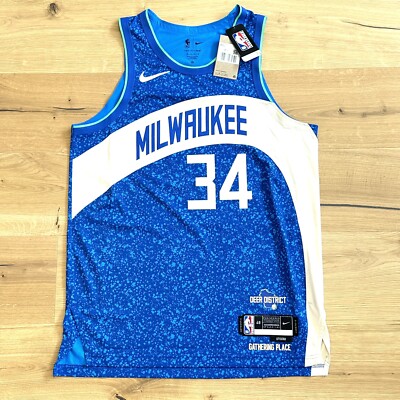 NWT Nike Authentic Giannis Antetokounmpo NBA Trikot Jersey Jordan 48 Kobe LeBron