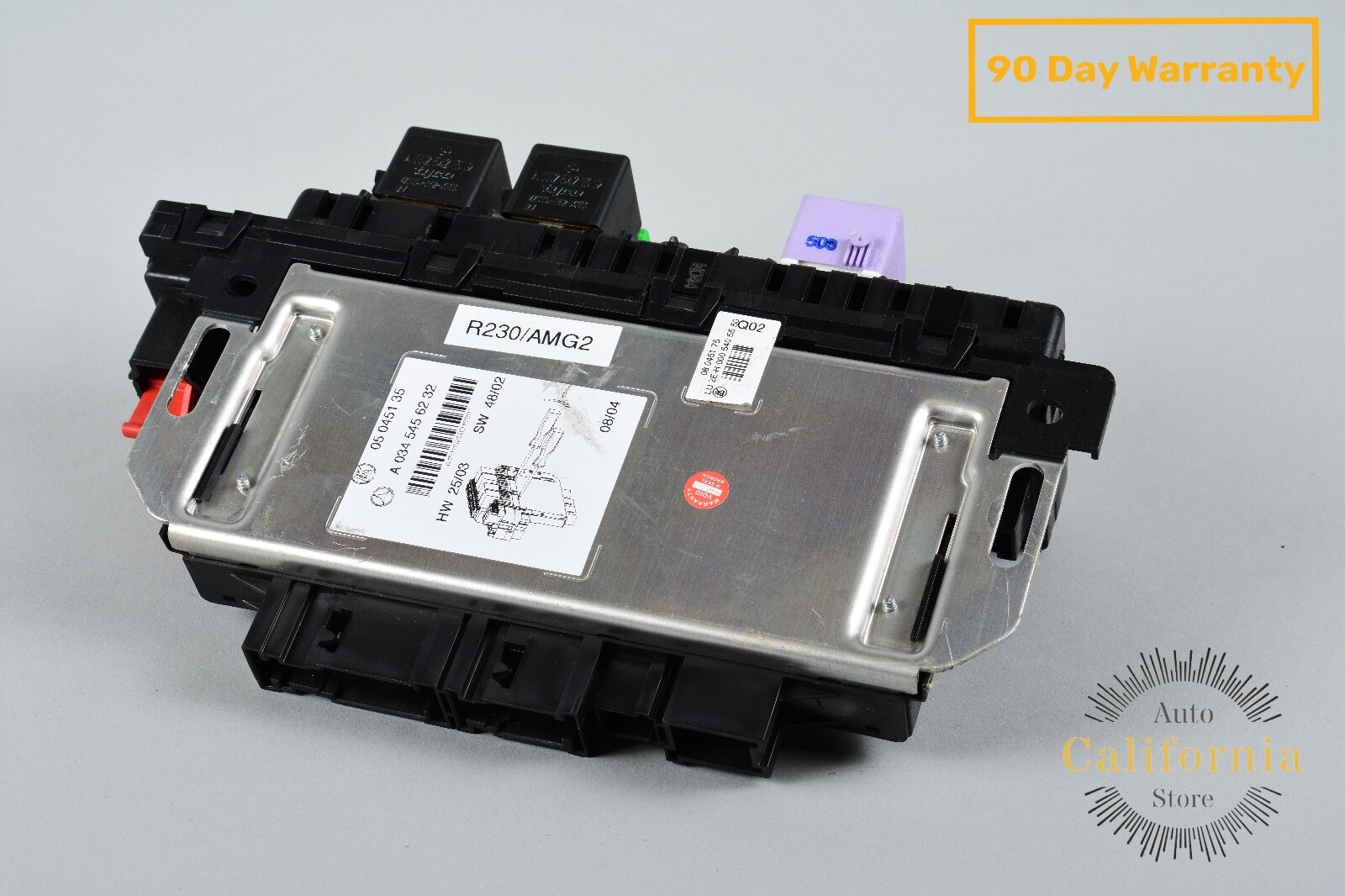 03-12 Mercedes R230 SL500 SL550 SL55 AMG Rear SAM Fuse Box Relay Module ECU OEM