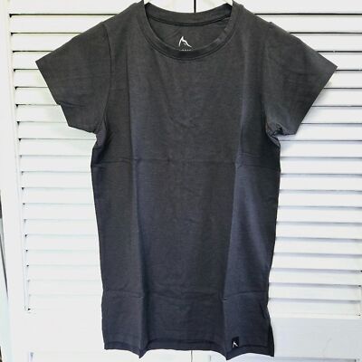 NWT ROKWOLF LOUNGE TEE IRON GATE PIMA COTTON/MODAL/SPANDEX WORKOUT WEAR X-SMALL