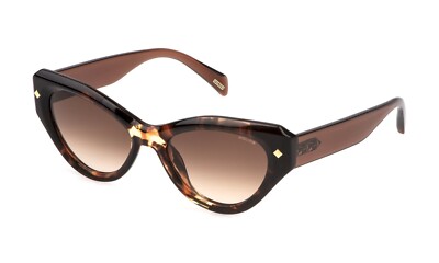 Police Brown Plastic Women\'s Sunglasses POLICE PLG21 07UX Brown Square Womens Sunglasses – Bluefly main image 2