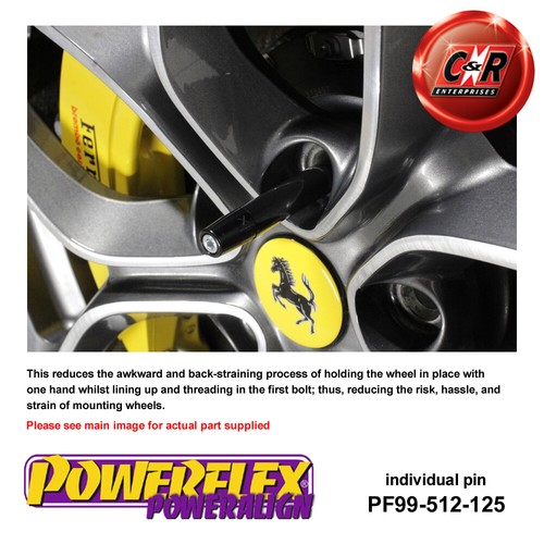 Powerflex Rueda Montaje Guía Pin para Alfa Romeo 145 146 155 92-00 PF99-512-125 - Imagen 5 de 15