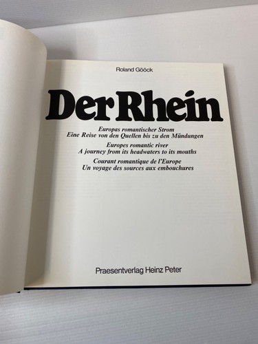 Der Rhein Europes Romantic River Roland Goock 1979 Vintage Tri-Lingual Hardcover - Picture 10 of 24