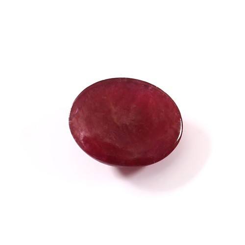 4CT 4mm Natural Oval Red Ruby Cabochon Loose Gemstone Unheated Untreated - Picture 5 of 5