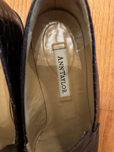 Ann Taylor Leather Shoes Size 5 Made In Italy - Picture 3 of 3