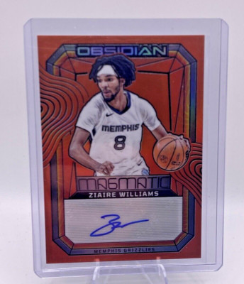 2023 Panini Obsidian Electric Etch Orange Flood /75 Ziaire Williams #MS-ZWL Auto
