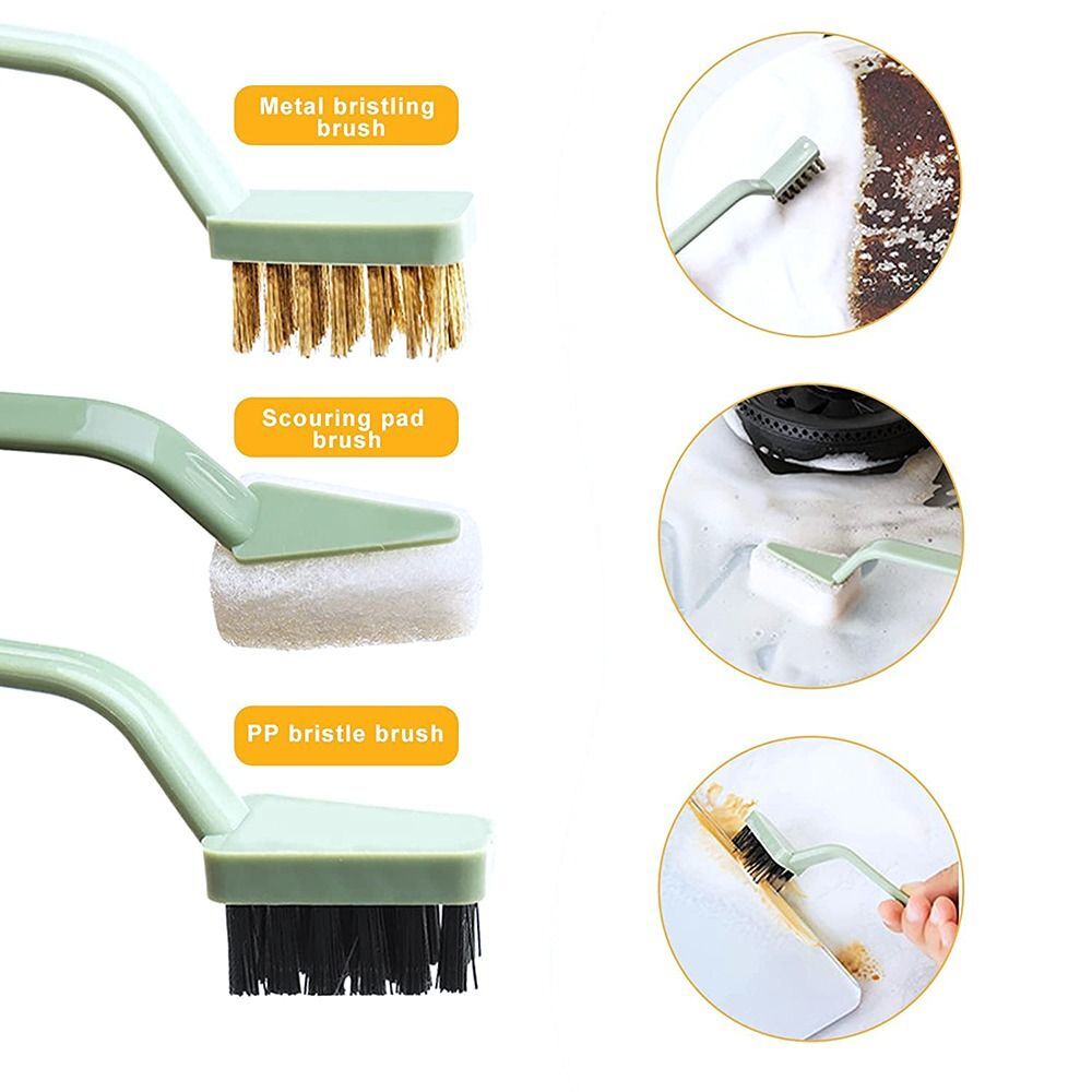 Grease Grime Cleaning Tool Gas Cooker Cleaner Scrubber Gas Range Brush
